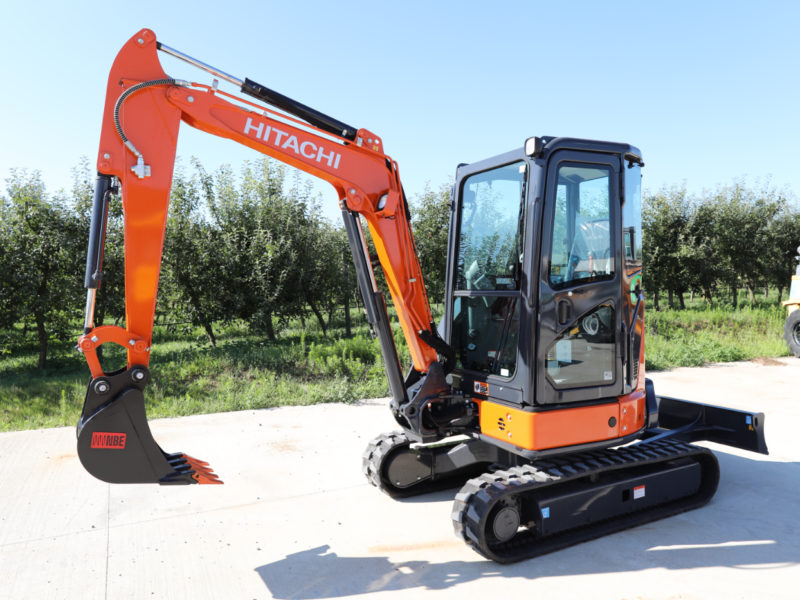Új-HITACHI ZX33U-5A gumitalpas kotró