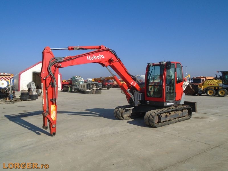 Kubota KX080-3 gumitalpas kotró