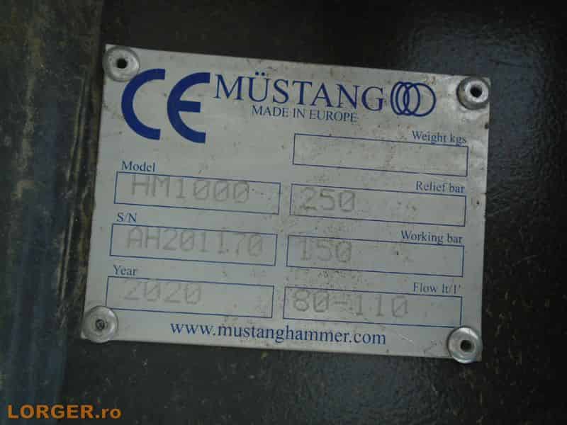 Ciocan hidraulic nou Mustang HM1000
