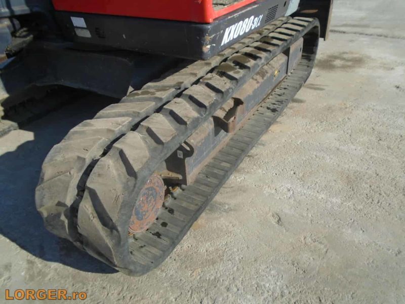 Excavator pe senile de cauciuc Kubota KX080-3