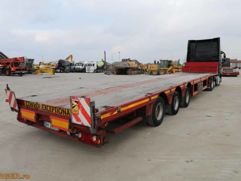 Cap tractor Volvo FH500 cu semiremorca platforma