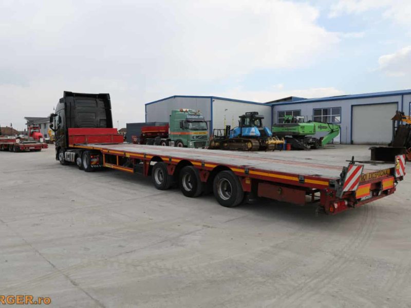 Cap tractor Volvo FH500 cu semiremorca platforma